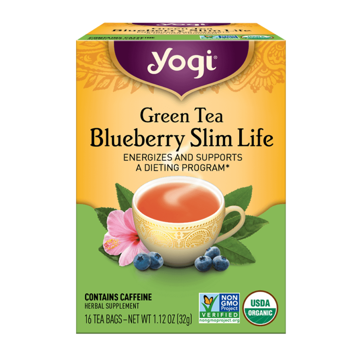 Green Tea <br />Blueberry Slim Life Tea