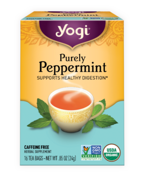 Purely <br />Peppermint Tea