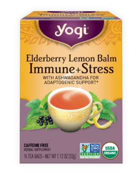 Elderberry Lemon Balm Immune + Stress Tea