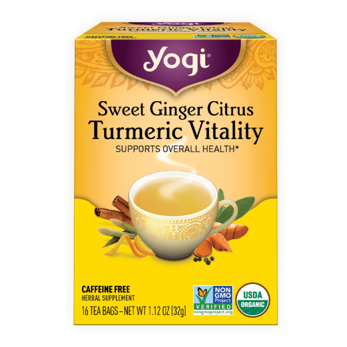 Sweet Ginger Citrus Turmeric Vitality Tea