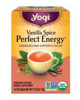 Vanilla Spice Perfect Energy tea carton