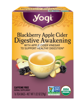 Blackberry Apple Cider Digestive Awakening Tea | Yogi Tea