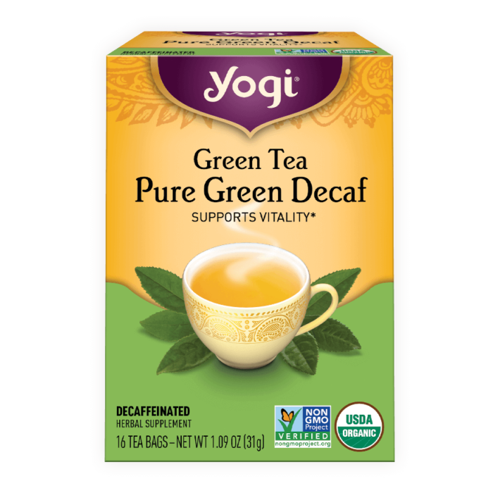 Green Tea Pure <br />Green Decaf Tea