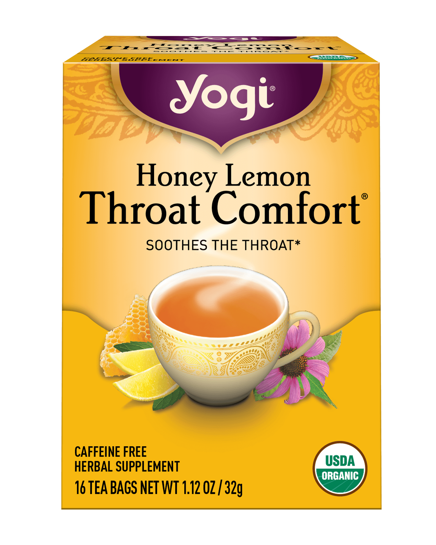 Honey Lemon <br />Throat Comfort<sup>®</sup> Tea