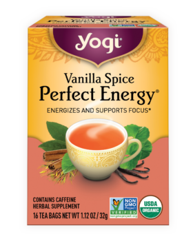 Vanilla Spice Perfect Energy tea carton