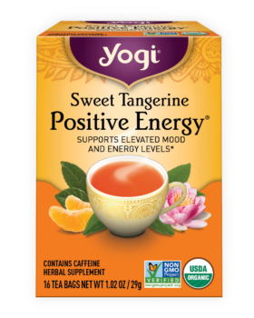 Sweet Tangerine Positive Energy tea carton