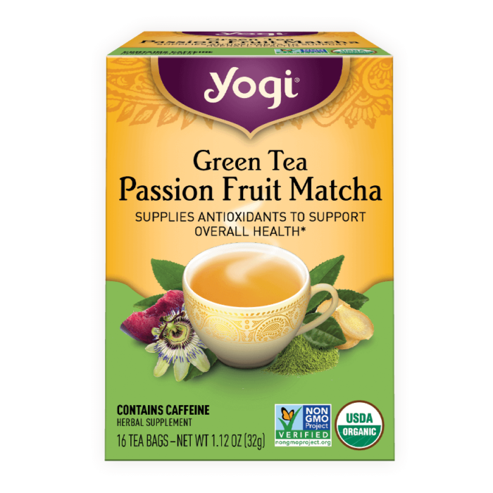 Green Tea Passion Fruit Matcha Tea