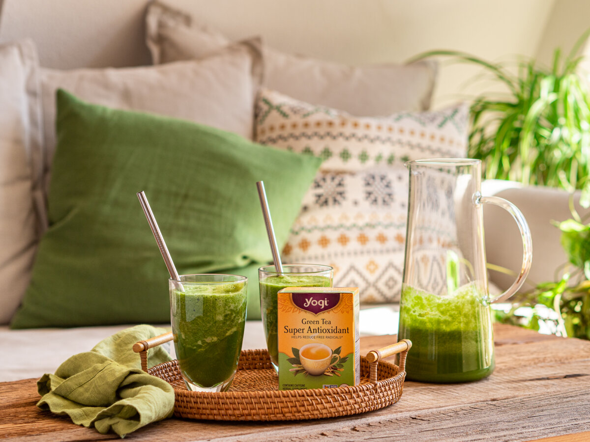 Super Green Smoothie with Green Tea Super Antioxidant