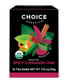 Choice Organics Spicy Cinnamon Chai Carton